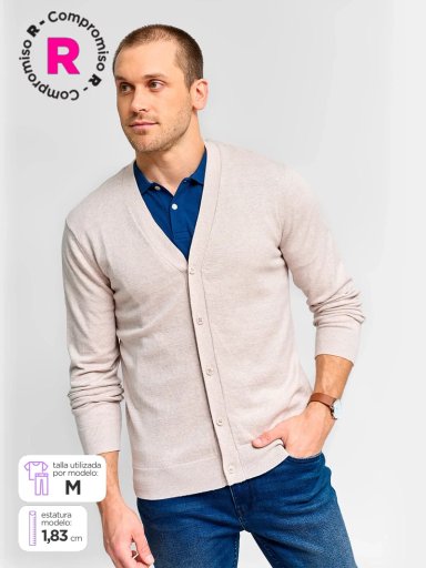 CARDIGAN HOMBRE CACHAREL ALGODÓN  - 1