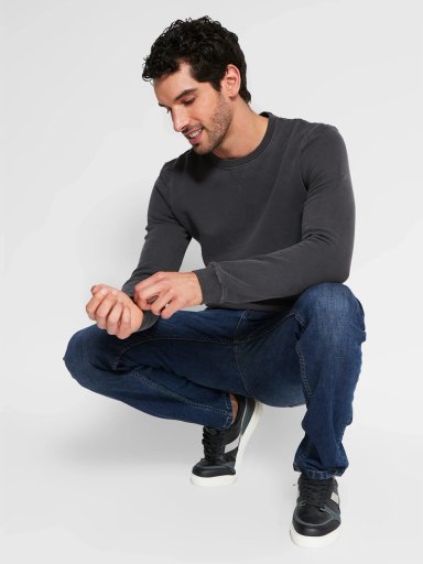 POLERÓN HOMBRE MARQUIS ALGODÓN CUELLO REDONDO LAVADO - 4
