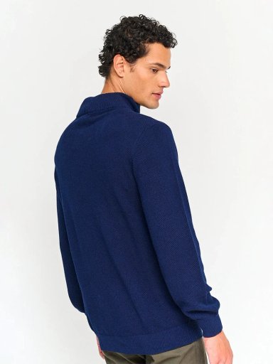 SWEATER HOMBRE KENNETH STEVENS ALGODÓN CIERRE - 2