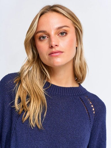 SWEATER MUJER INDEX MANGA LARGA BÁSICO - 3