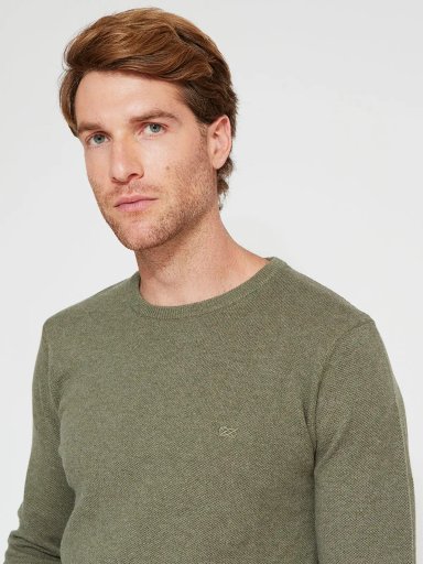 SWEATER HOMBRE REGATTA ALGODÓN CUELLO REDONDO BÁSICO - 3