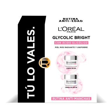 SET DE CREMAS LOREAL GLYCOLIC BRIGHT DÍA SPF30 50 ML + NOCHE 50 GR - 2