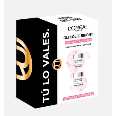 SET DE CREMAS LOREAL GLYCOLIC BRIGHT DÍA SPF30 50 ML + NOCHE 50 GR - 4