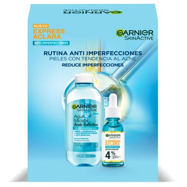 PACK SERUM + AGUA MICELAR GARNIER RUTINA ANTI-IMPERFECCIONES  - 3