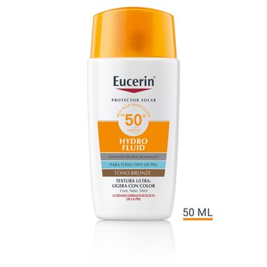 PROTECTOR SOLAR ROSTRO EUCERIN SUN HYDROFLUID BRONZE FP50+ 50 ML - 1
