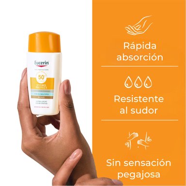 PROTECTOR SOLAR ROSTRO EUCERIN SUN HYDROFLUID BRONZE FP50+ 50 ML - 2