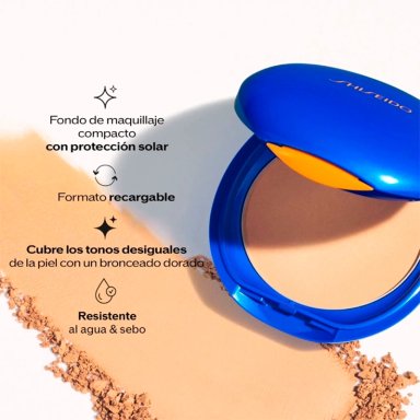 PROTECTOR SOLAR SHISEIDO SUNCARE UV PROTECTIVE COMPACT FOUDATION SPF36 REFILL MEDIUM IVORY 12 GR - 3