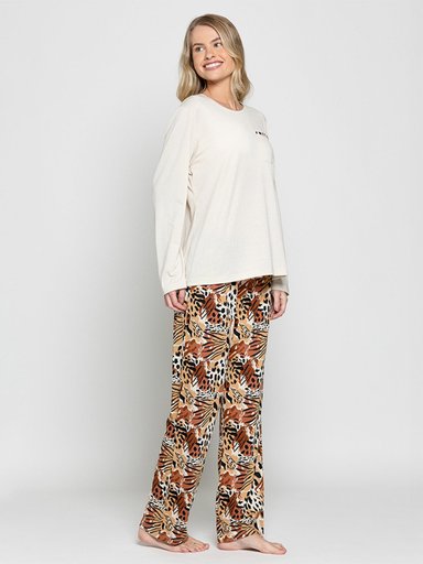 PIJAMA MUJER INTIME LARGO - 3
