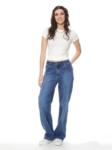 JEANS MUJER WADOS RECTO ALGODÓN TIRO ALTO - 7