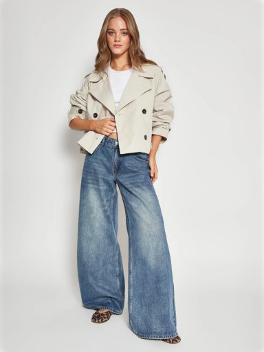 CHAQUETA MUJER INDEX ALGODÓN TRENCH CORTO - 4