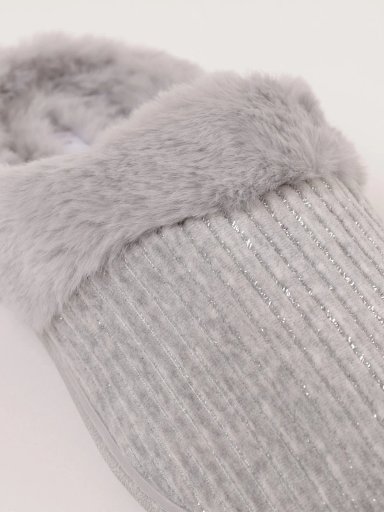 PANTUFLAS MARQUIS LUREX C GRIS  - 6