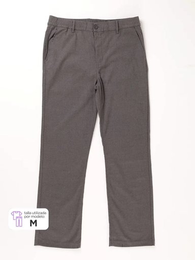 PANTALÓN NIÑO TEST SLIM FULL CINTURA ELASTICADA TEEN ESCOLAR - 2