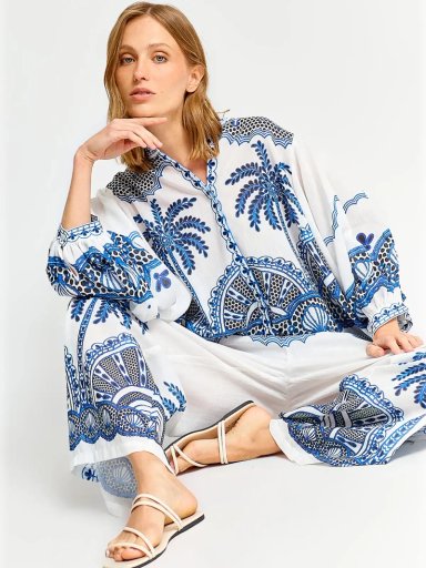 BLUSA MUJER REGATTA MANGA 3/4 ESTAMPADA - 4