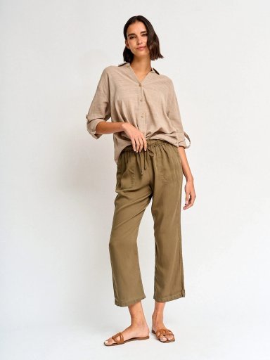 BLUSA MUJER REGATTA ALGODÓN MANGA LARGA RECOGIDO - 4