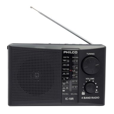 EQUIPO DE MÚSICA PHILCO 3 BANDAS RECARGABLE IC-18R USB/SD 1W - 1