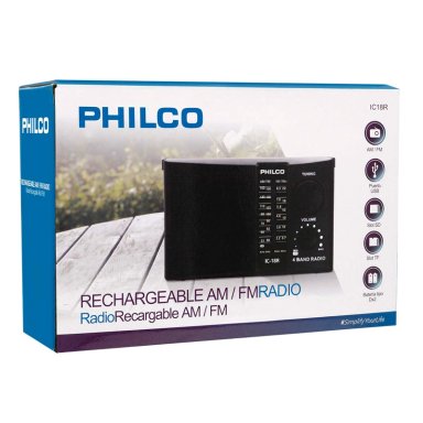 EQUIPO DE MÚSICA PHILCO 3 BANDAS RECARGABLE IC-18R USB/SD 1W - 5