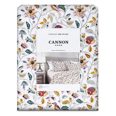 JUEGO DE SÁBANAS CANNON 2 PLAZAS 200 HILOS FLUTTER  - 4