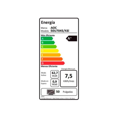 SMART TV AOC LED 4K UHD 50” 50U7045 - 9