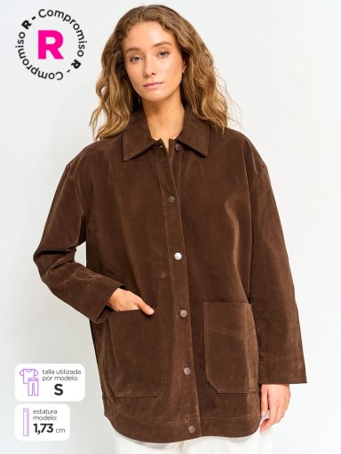 CHAQUETA MUJER BARBADOS EFECTO PIEL - 1