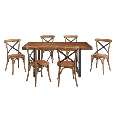 JUEGO DE COMEDOR RIPLEY HOME CRUZETA 6 SILLAS - 2