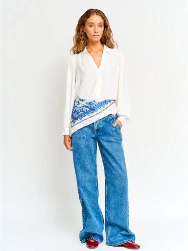 BLUSA MUJER BARBADOS MANGA LARGA FLUIDA - 4