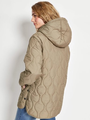 PARKA MUJER AZIZ LARGA CON GORRO - 2