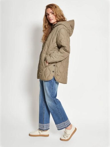 PARKA MUJER AZIZ LARGA CON GORRO - 4