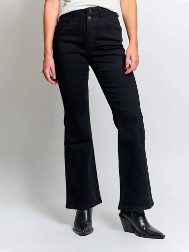 JEANS MUJER INDEX ALGODÓN FLARE PUSH UP TIRO ALTO - 2