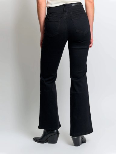 JEANS MUJER INDEX ALGODÓN FLARE PUSH UP TIRO ALTO - 3