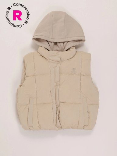 PARKA SIN MANGA NIÑA INDEX HOOD - 1
