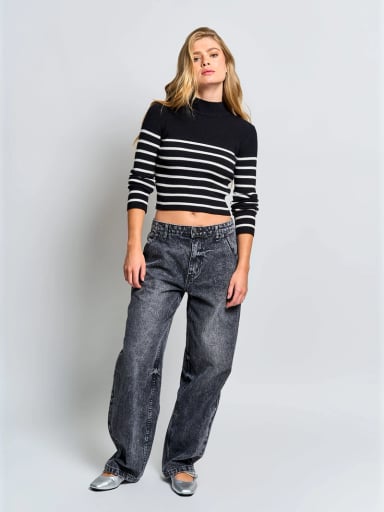 SWEATER MUJER INDEX CUELLO MOCK MANGA LARGA - 4