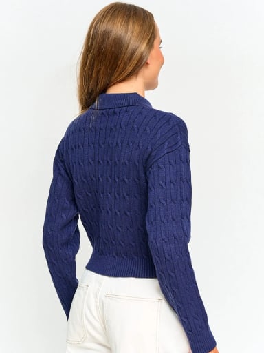 SWEATER MUJER INDEX CUELLO POLO MANGA LARGA - 2