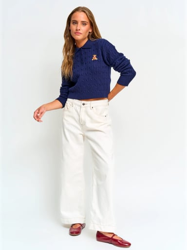 SWEATER MUJER INDEX CUELLO POLO MANGA LARGA - 4