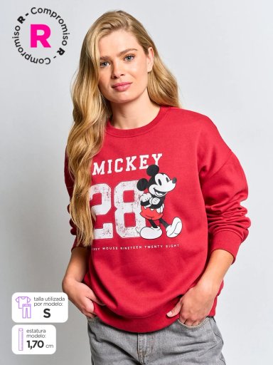 POLERÓN MUJER INDEX ALGODÓN MANGA LARGA MICKEY - 1