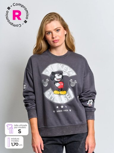 POLERÓN MUJER INDEX ALGODÓN MANGA LARGA MICKEY - 1