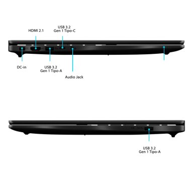NOTEBOOK GAMER ASUS V16 V3607VH-PL057W INTEL CORE 7 16GB RAM 512GB SDD NVIDIA RTX 5050 16'' - 6