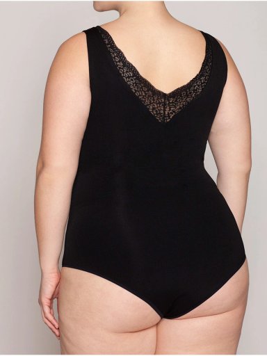 BODY MUJER MONARCH ESCOTE V ENCAJE - 6