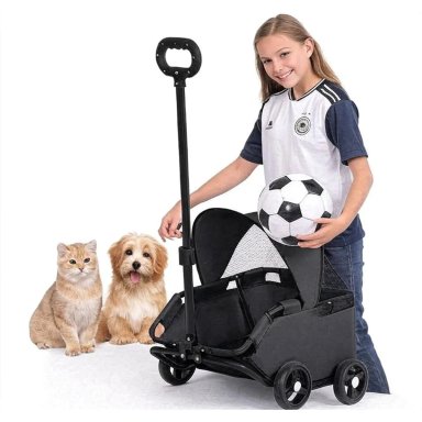 CARRO PLEGABLE MASCOTAS Y NINOS BLACK - 3