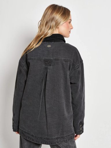 CHAQUETA MUJER BARBADOS ALGODÓN DENIM LARGA - 2