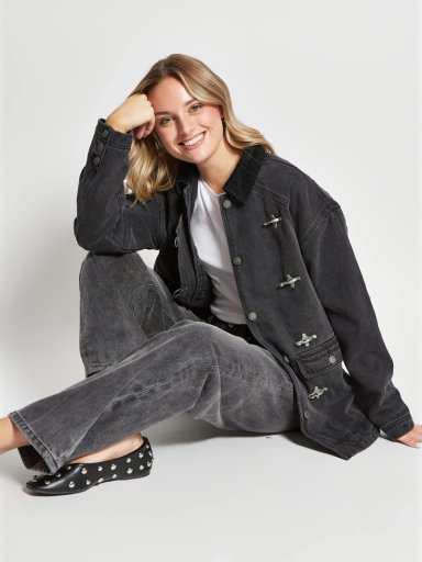 CHAQUETA MUJER BARBADOS ALGODÓN DENIM LARGA - 4