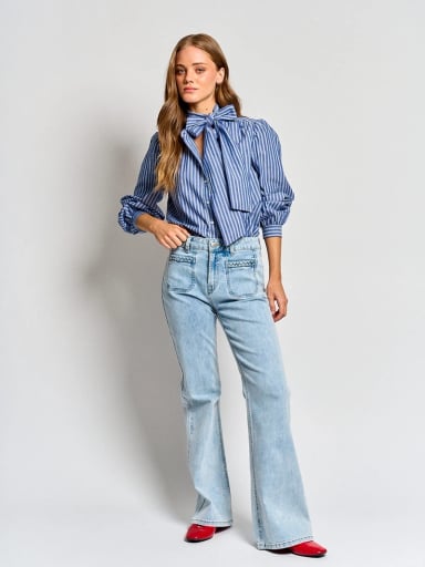 BLUSA MUJER PEPE JEANS ALGODÓN LAZO - 4