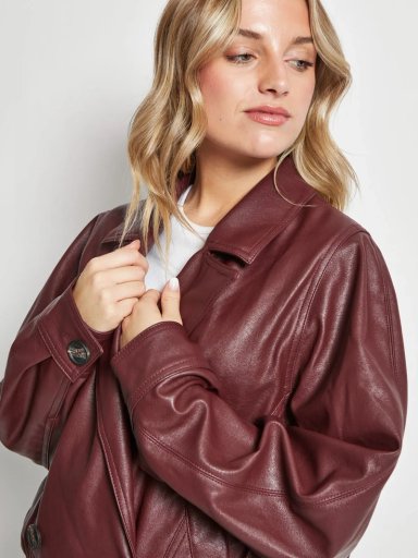 CHAQUETA MUJER BARBADOS EFECTO PIEL - 3