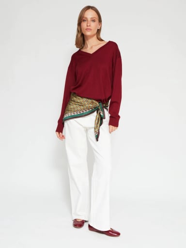SWEATER MUJER MARQUIS CUELLO EN V - 4