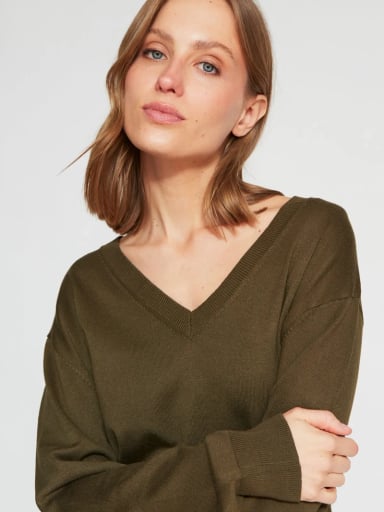 SWEATER MUJER MARQUIS CUELLO EN V - 3