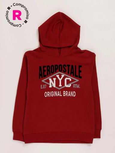 POLERON NIÑO AEROPOSTALE HOODIE CON GORRO - 1