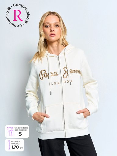 POLERÓN MUJER PEPE JEANS ALGODÓN ZIPPER - 1