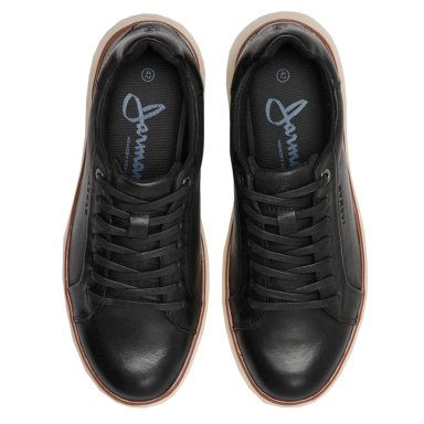 ZAPATILLAS HOMBRE JARMAN CASUALES NEGRO HKY12-01 CUERO - 4