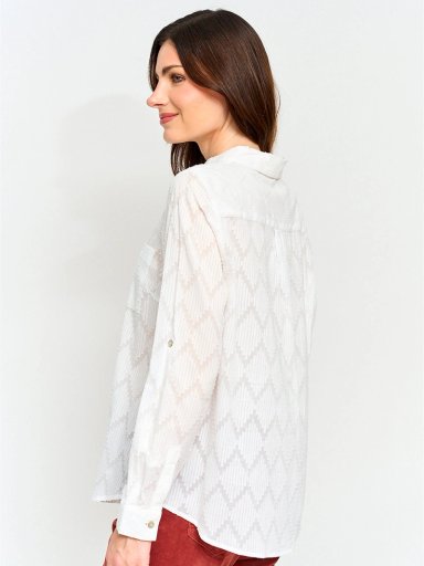 BLUSA MUJER AZIZ ALGODÓN MANGA LARGA - 2