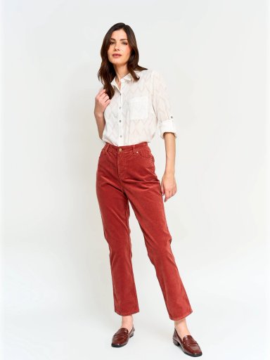 BLUSA MUJER AZIZ ALGODÓN MANGA LARGA - 4