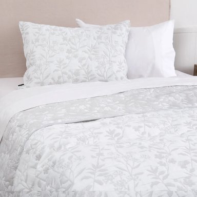 CUBRECAMA ALESSA JACQUARD GIARDIN 1.5 PLAZAS VERDE - 2